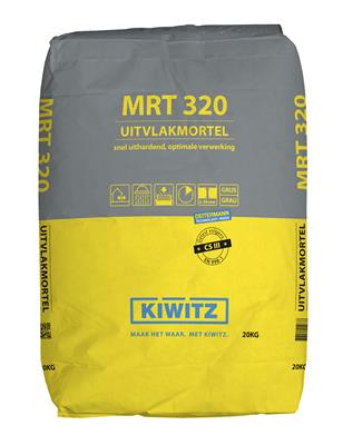 Kiwitz MRT 320 stofarme uitvlak- en egalisatiemortel