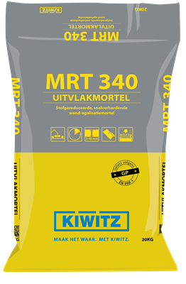 Kiwitz MRT 340 snel uithardende wanduitvlakmortel